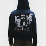 Green hoodie worn by a person, showing the hoodie's fit