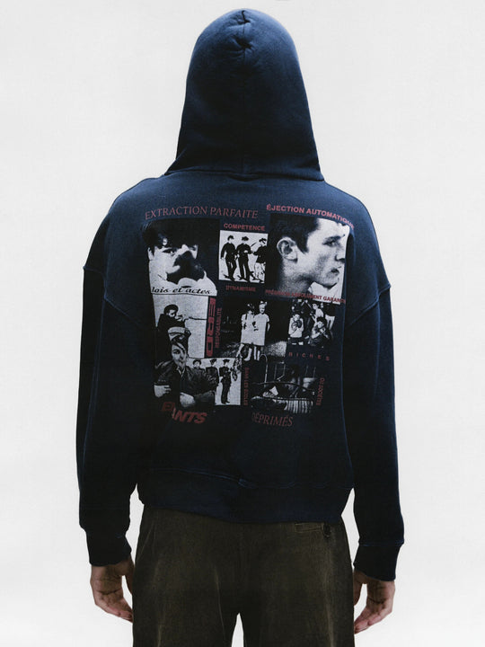 Green hoodie worn by a person, showing the hoodie's fit