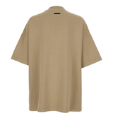 Tan t-shirt, back view