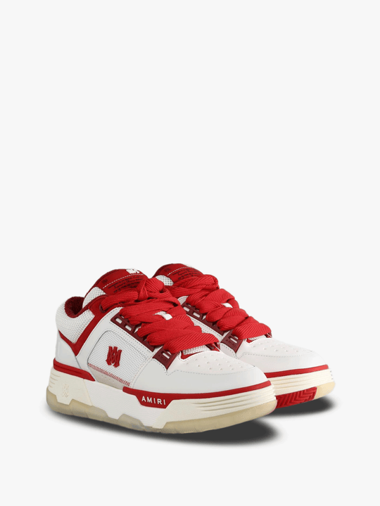 Red shoes, front view