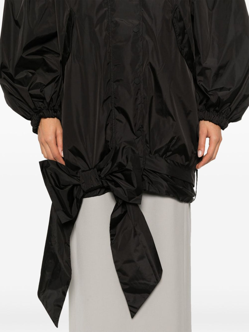 SIMONE ROCHA - Women Lightweight Bow Belt Bomber Jacket