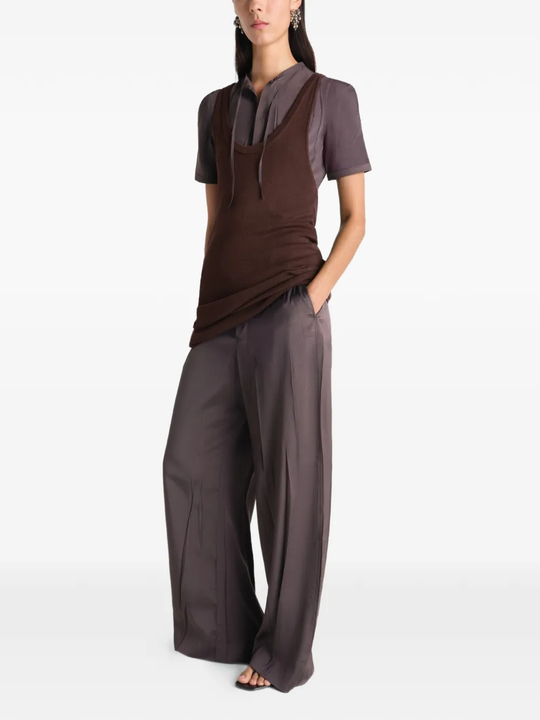 Brown dresses, full body view