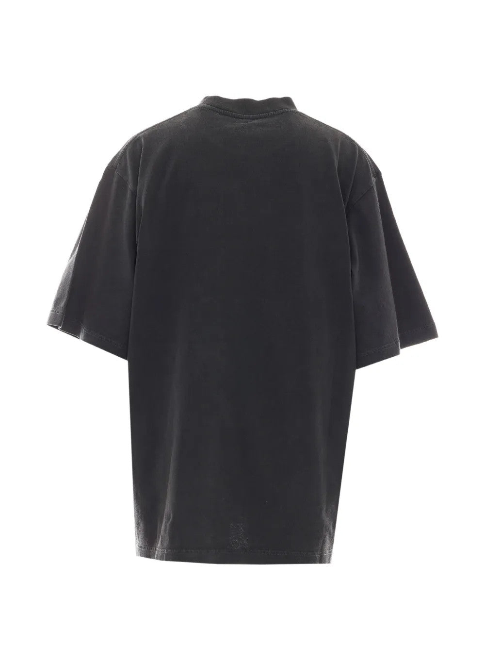Black t-shirt, back view