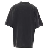 Black t-shirt, back view