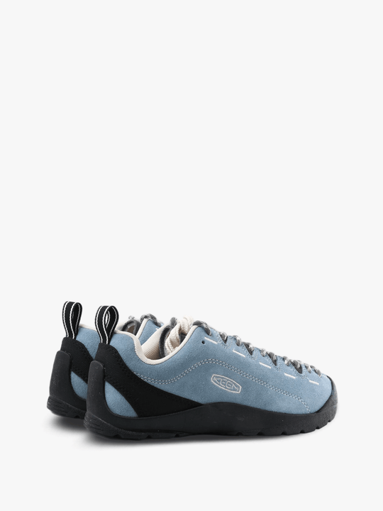 Blue shoes, side view
