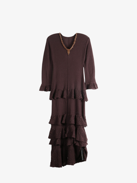 Brown dress, front view