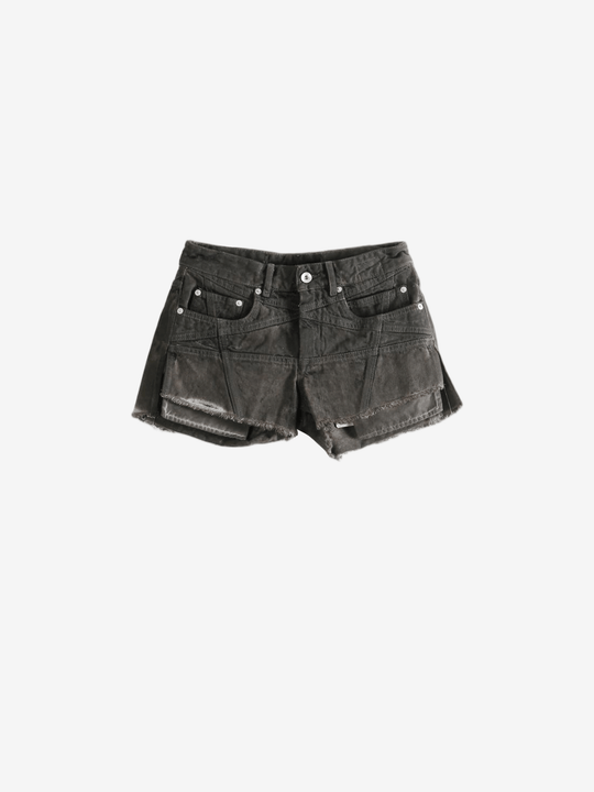Black shorts, front view