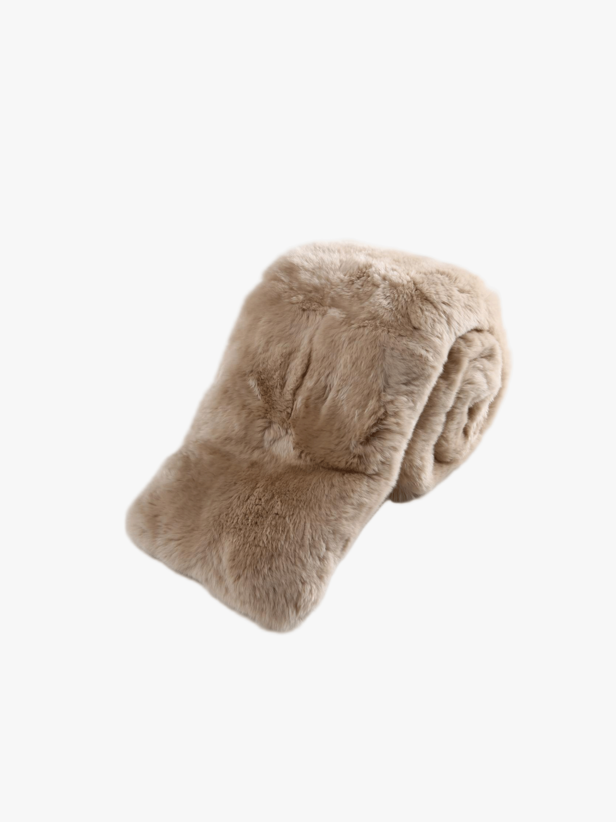 Tan scarf, front view