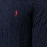 POLO RALPH LAUREN - Men Long-Sleeve Wool/Cashmere Cable Knit Crewneck Sweater