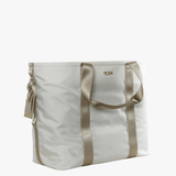 Tan bag, front view