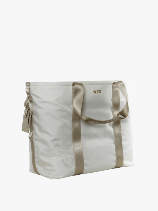 Tan bag, front view
