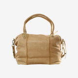 Tan bag, front view