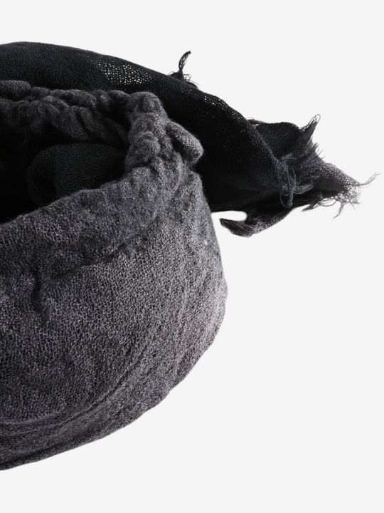 Black scarf, front view