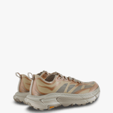 Tan shoes, back view