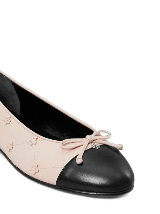 Pink shoes, front view