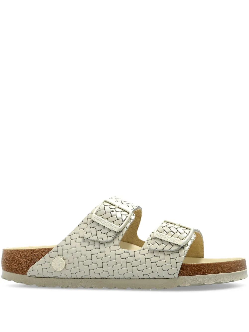 White sandal, front view