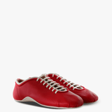 Red shoes, front view