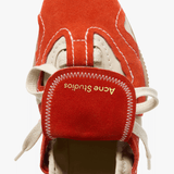 Orange shoes, front view