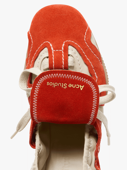 Orange shoes, front view