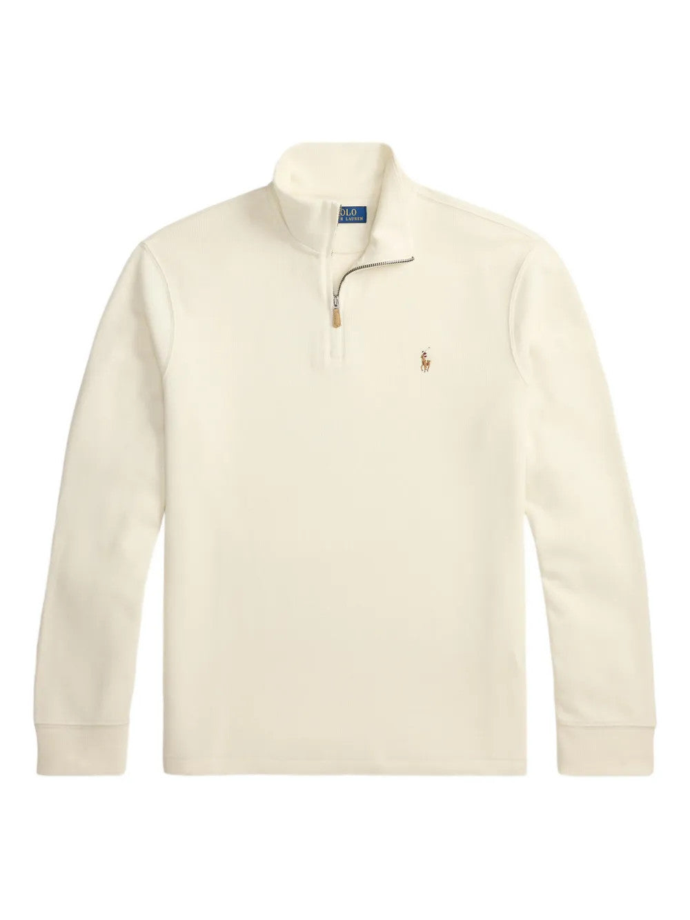 Tan knitwear, front view