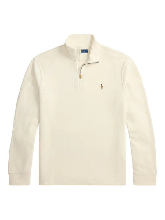 Tan knitwear, front view