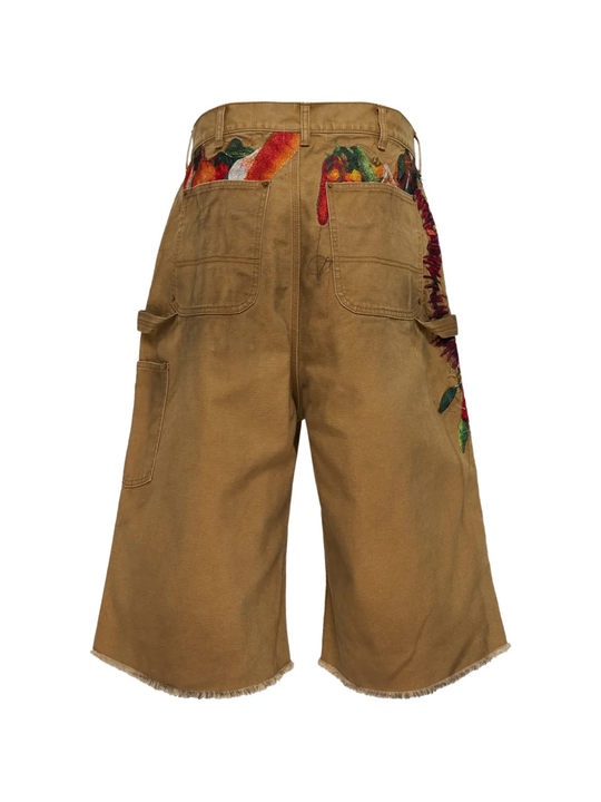 Brown pant , back view