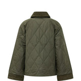 Green jacket, back view