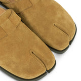 Tan sandals, front view