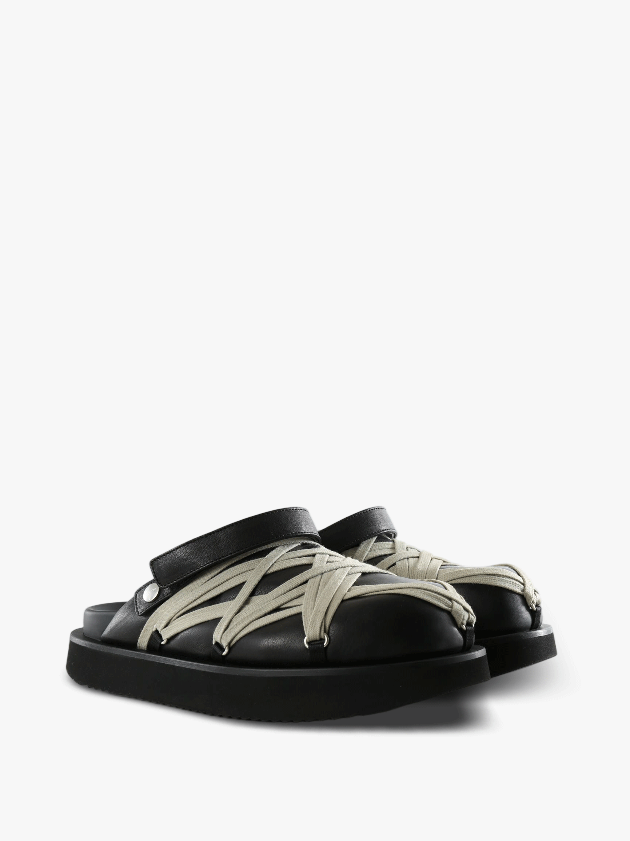 Black shoes, front view