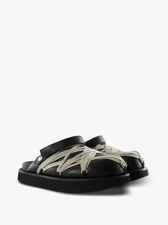 Black shoes, front view