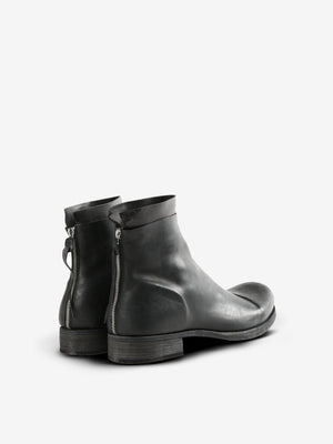 MA+ - Men Short Back Zipper Boot W/Embossment