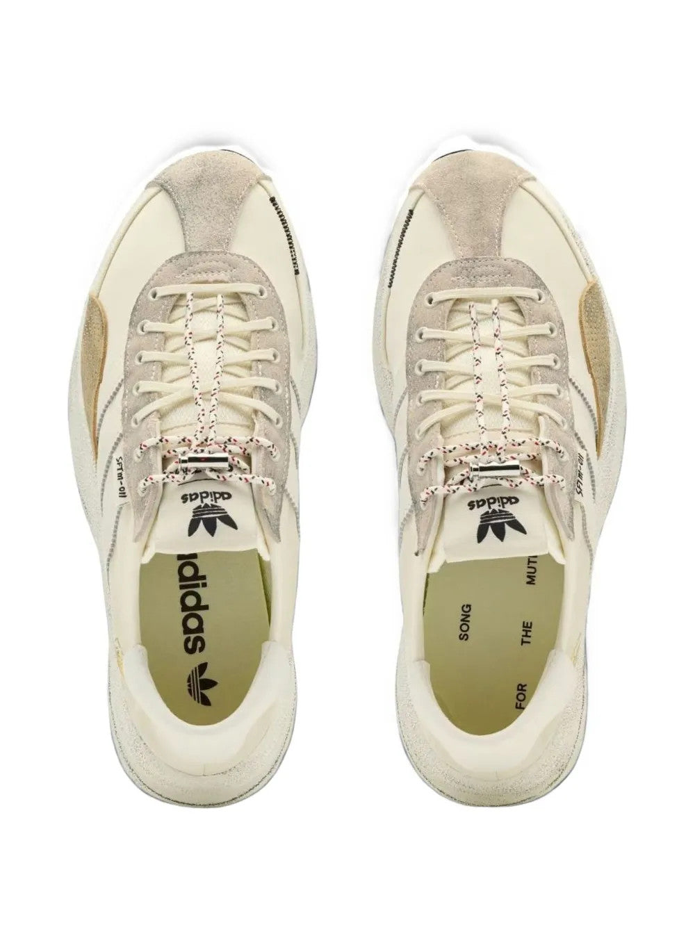 Tan shoes, front view