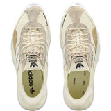 Tan shoes, front view