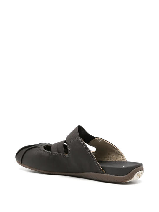 Brown shoes, side view
