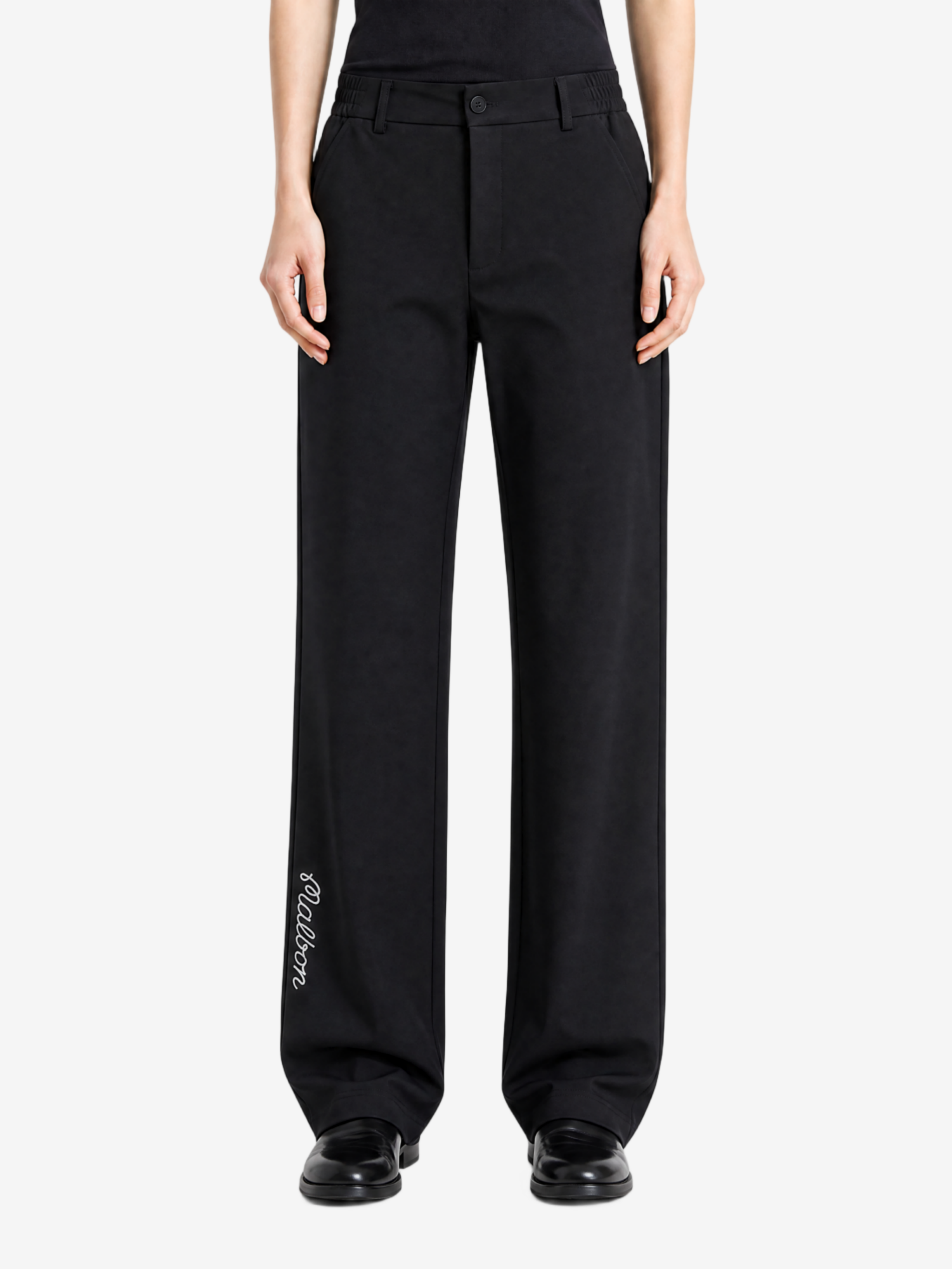 Black pants, full body view