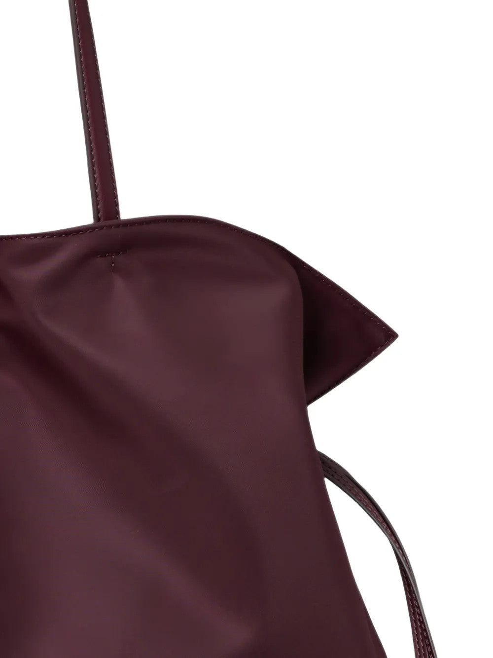 Burgundy bag, front view