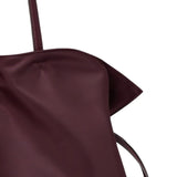 Burgundy bag, front view