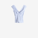 Blue t-shirt, front view
