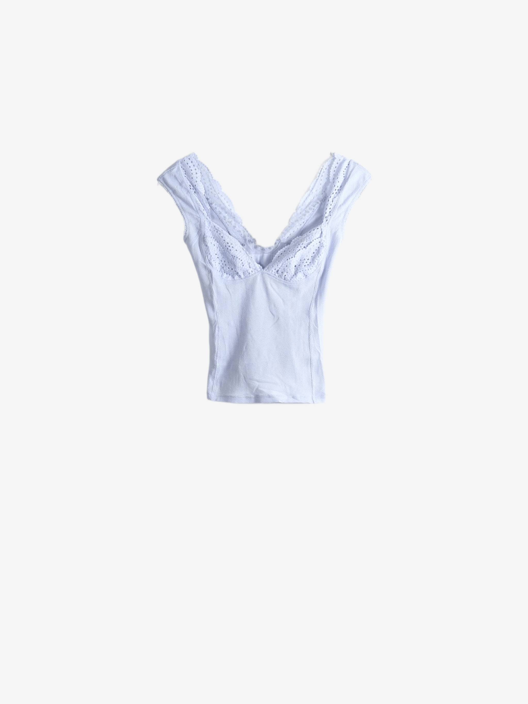 Blue t-shirt, front view