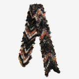 Black scarf, side view