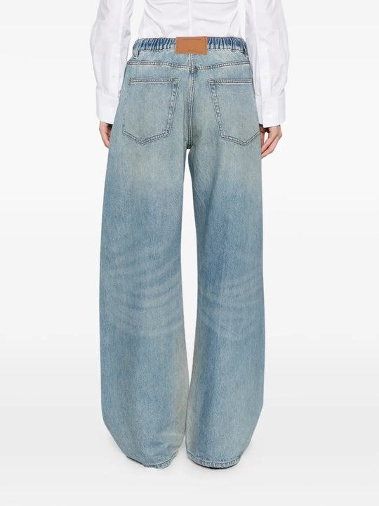 Blue jeans, back view