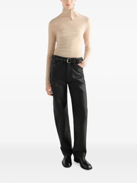Tan top, full body view