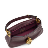 Burgundy bag, front view