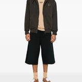 Brown jacket, full body view
