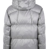 Grey parka, front view