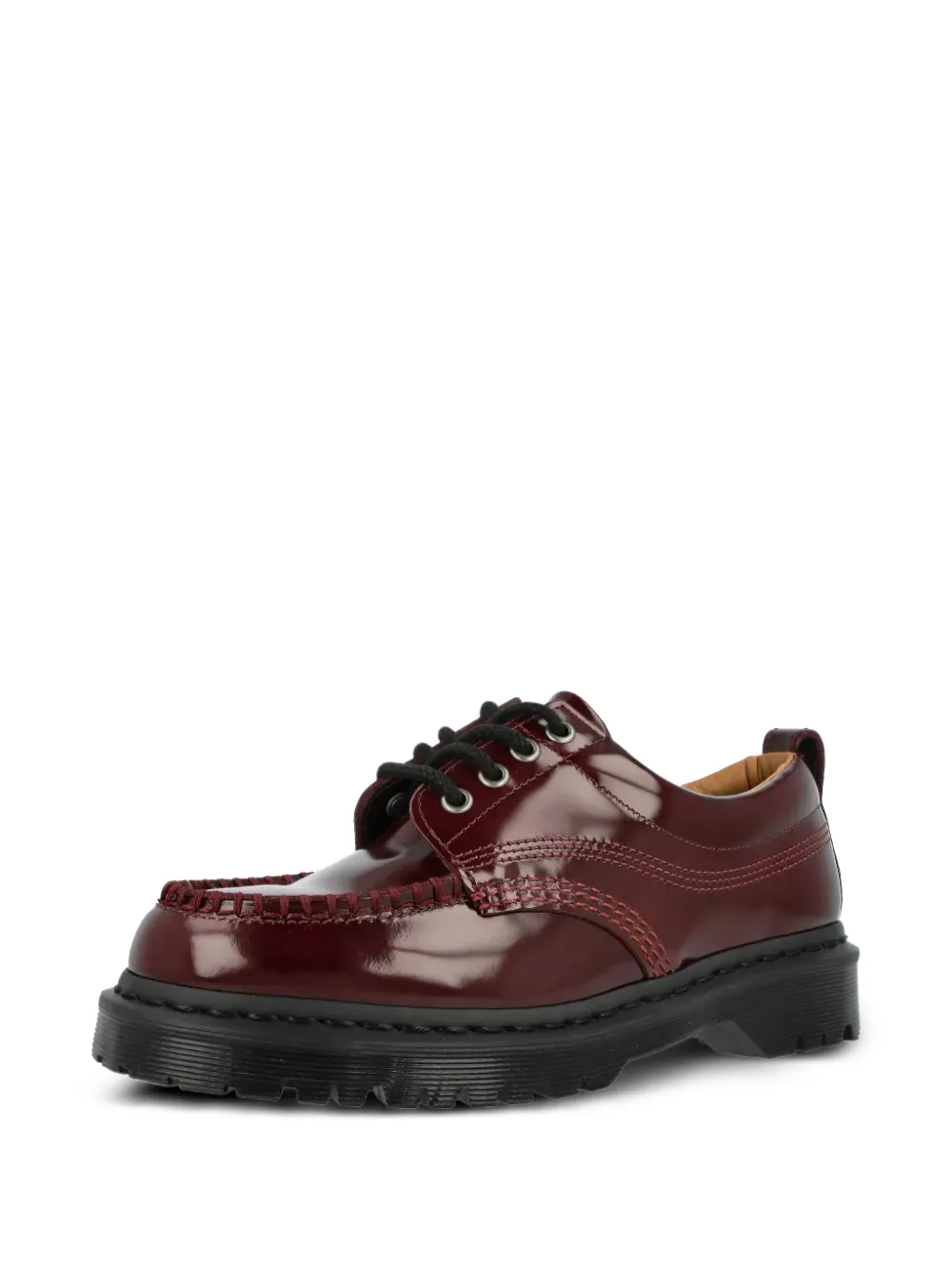 Red shoes, front view