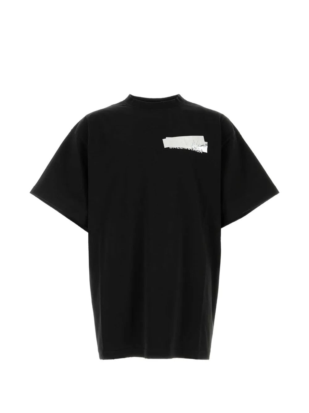 Black t-shirt, front view