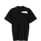 Black t-shirt, front view