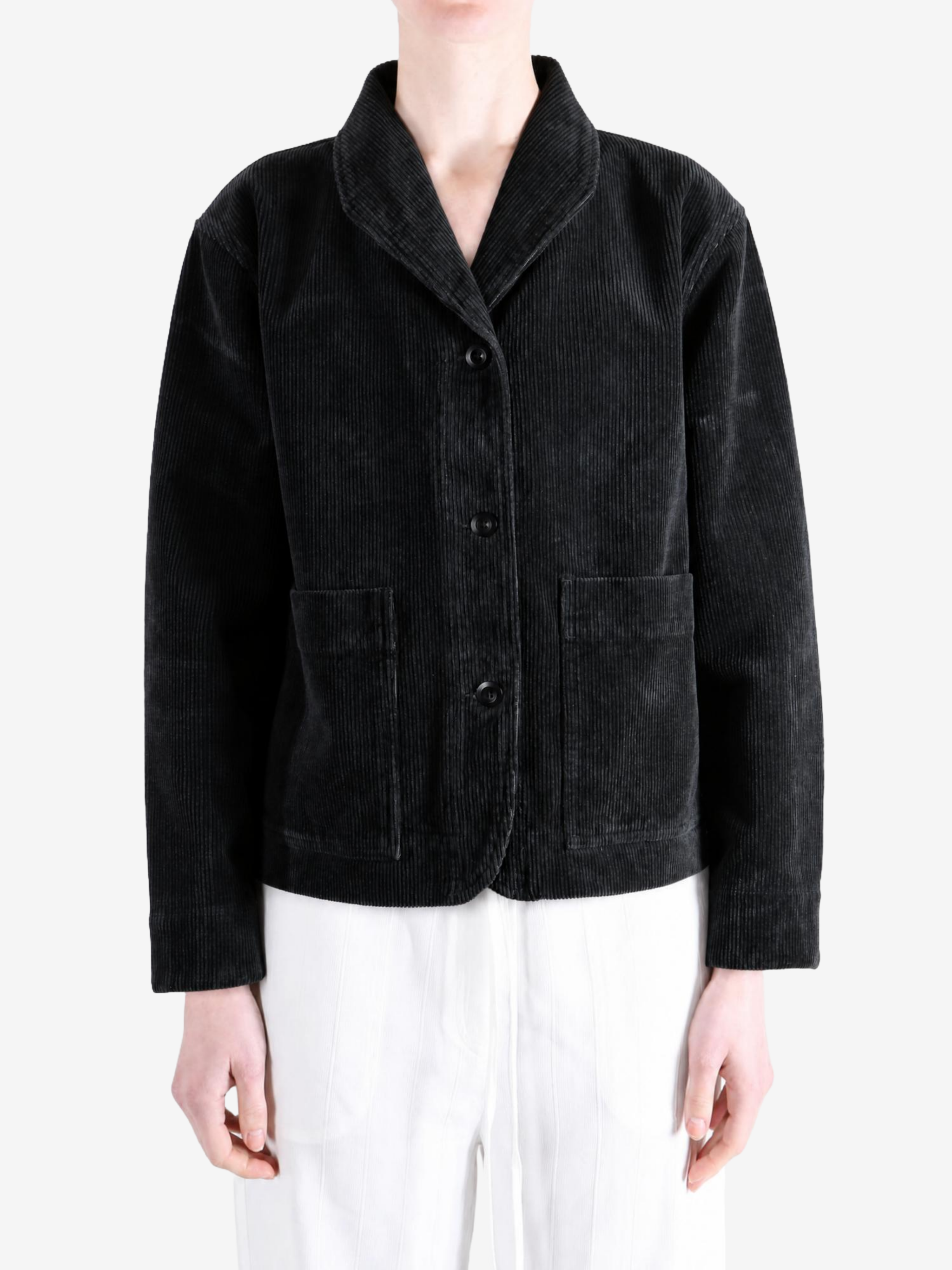 Black jacket, front view