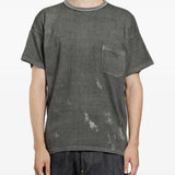 Grey t-shirt, full body view